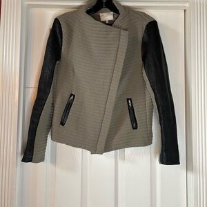 GUC IRO- Wool blend and lamb leather- Moto jacket. Size 42 (US XL).